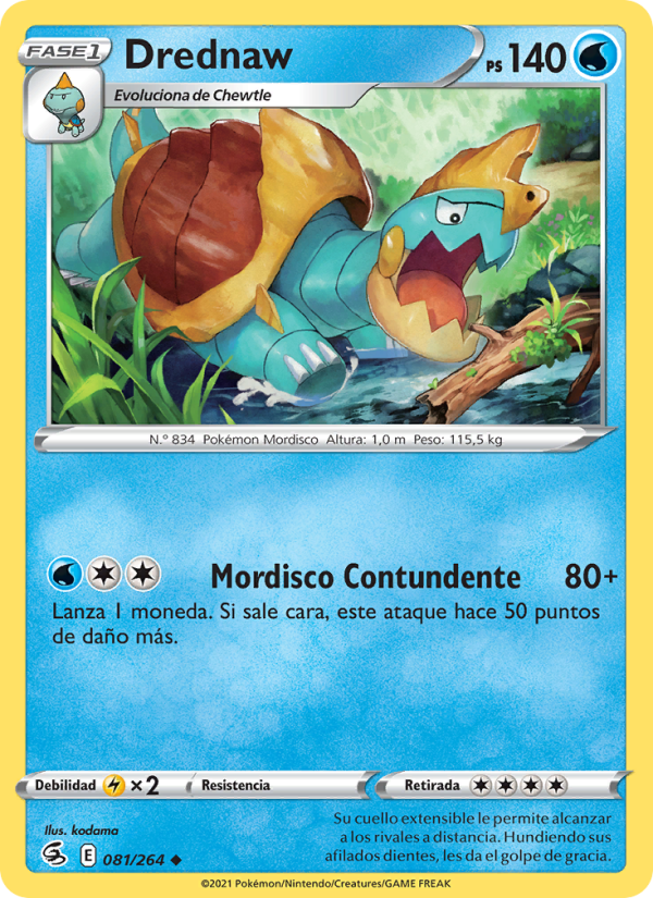 Drednaw 81 — Golpe Fusión (Spanish Pokémon TCG card)