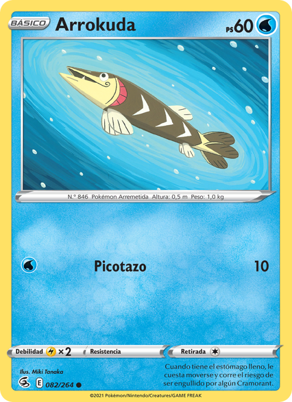 Arrokuda 82 — Golpe Fusión (Spanish Pokémon TCG card)