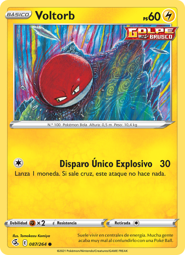 Voltorb 87 — Golpe Fusión (Spanish Pokémon TCG card)