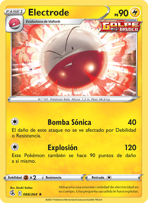 Electrode 88 — Golpe Fusión (Spanish Pokémon TCG card)