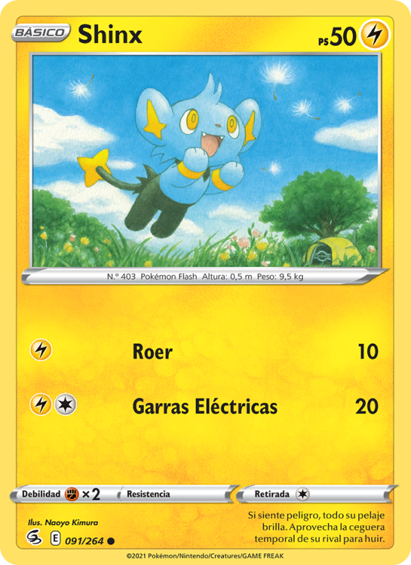 Shinx 91 — Golpe Fusión (Spanish Pokémon TCG card)