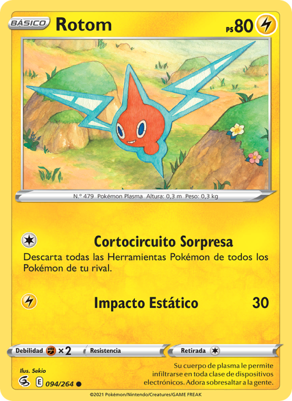 Rotom 94 — Golpe Fusión (Spanish Pokémon TCG card)