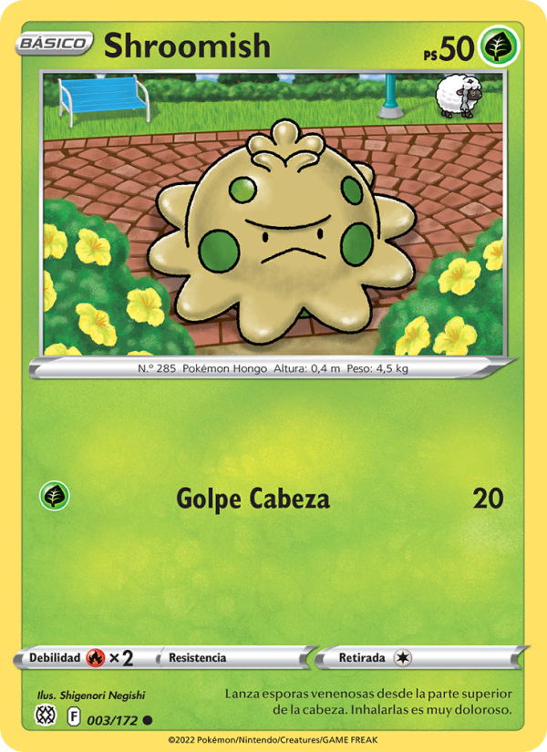 Shroomish 003 — Astros Brillantes (Spanish Pokémon TCG card)