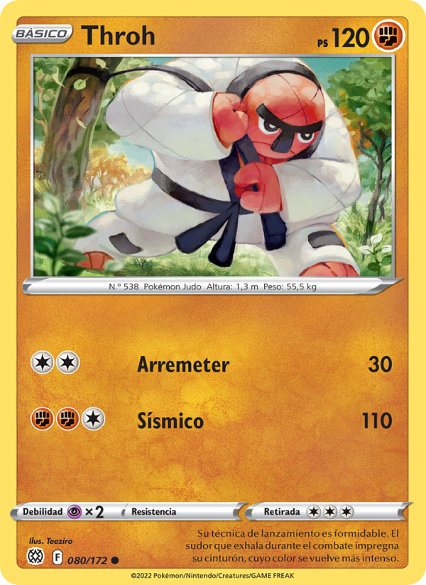 Throh 080 — Astros Brillantes (Spanish Pokémon TCG card)