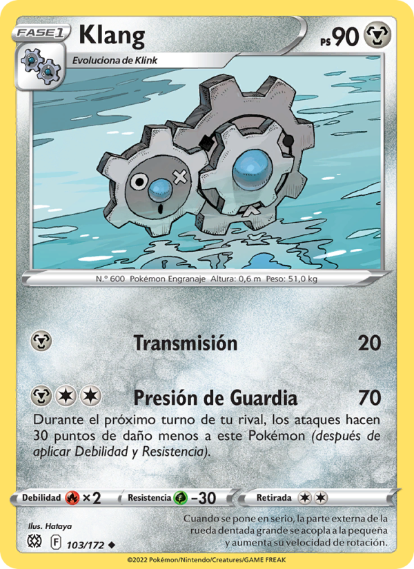 Klang 103 — Astros Brillantes (Spanish Pokémon TCG card)