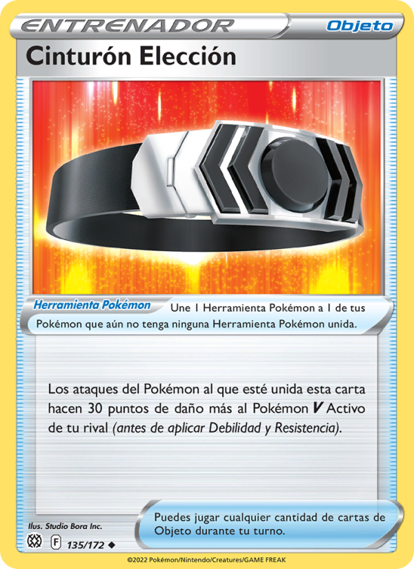 Cinturón Elección 135 — Astros Brillantes (Spanish Pokémon TCG card)