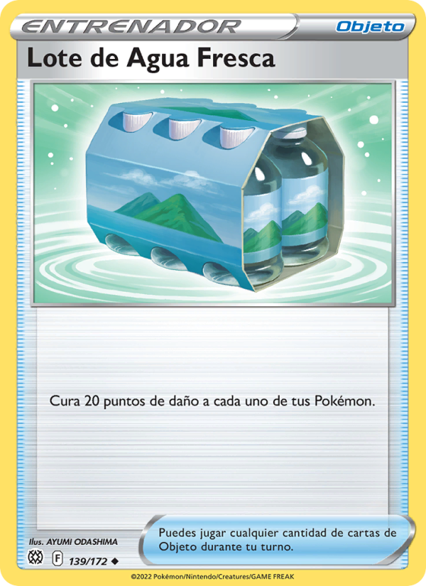 Lote de Agua Fresca 139 — Astros Brillantes (Spanish Pokémon TCG card)