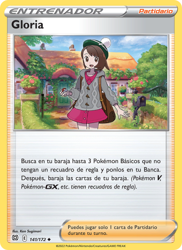 Gloria 141 — Astros Brillantes (Spanish Pokémon TCG card)