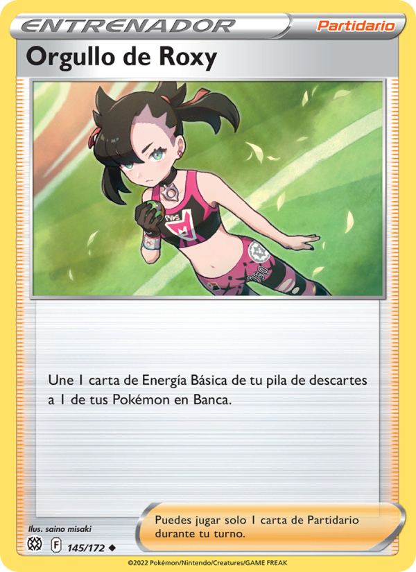 Orgullo de Roxy 145 — Astros Brillantes (Spanish Pokémon TCG card)