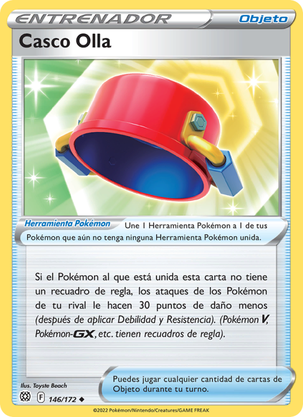 Casco Olla 146 — Astros Brillantes (Spanish Pokémon TCG card)