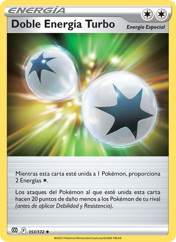Doble Energía Turbo 151 — Astros Brillantes (Spanish Pokémon TCG card)