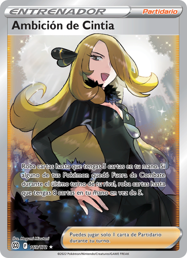 Ambición de Cintia 169 — Astros Brillantes (Spanish Pokémon TCG card)