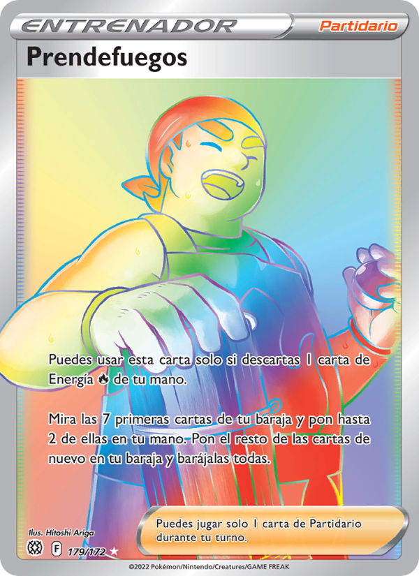 Prendefuegos 179 — Astros Brillantes (Spanish Pokémon TCG card)