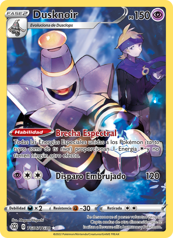 Dusknoir TG06 — Astros Brillantes (Spanish Pokémon TCG card)