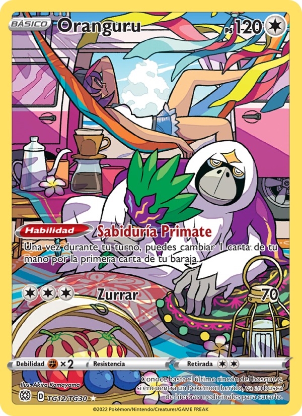 Oranguru TG12 — Astros Brillantes (Spanish Pokémon TCG card)