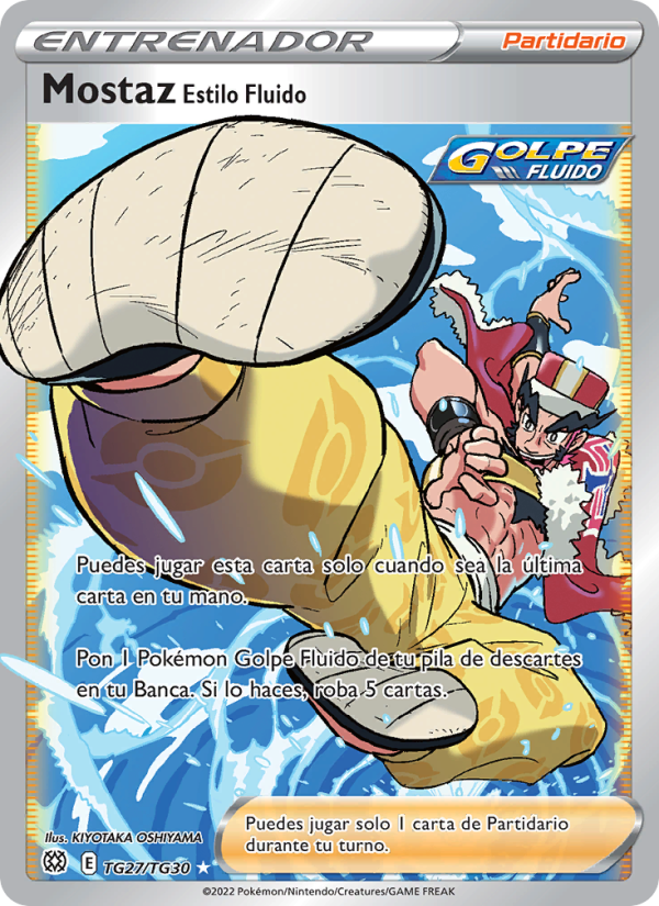 Mostaz Estilo Fluido TG27 — Astros Brillantes (Spanish Pokémon TCG card)