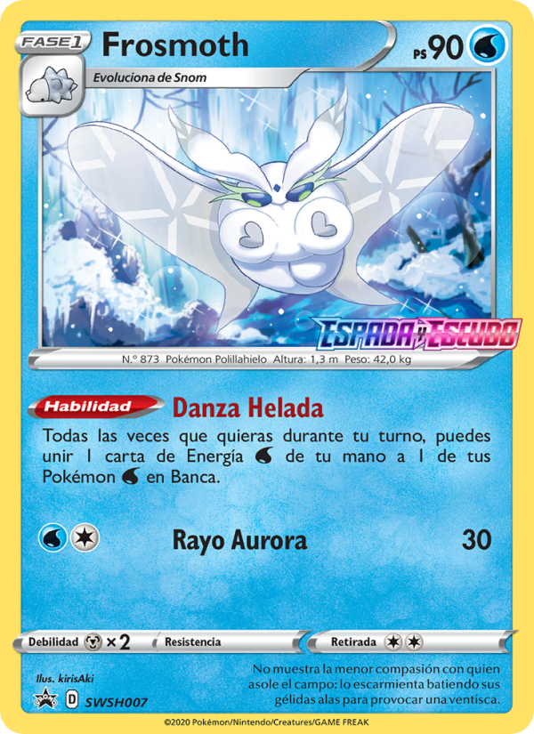 Frosmoth SWSH007 — Cartas de promoción ESES (Spanish Pokémon TCG card)