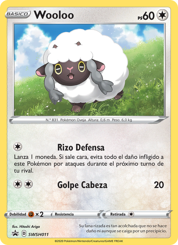 Wooloo SWSH011 — Cartas de promoción ESES (Spanish Pokémon TCG card)