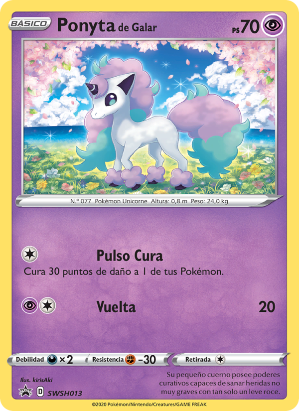 Ponyta de Galar SWSH013 — Cartas de promoción ESES (Spanish Pokémon TCG card)