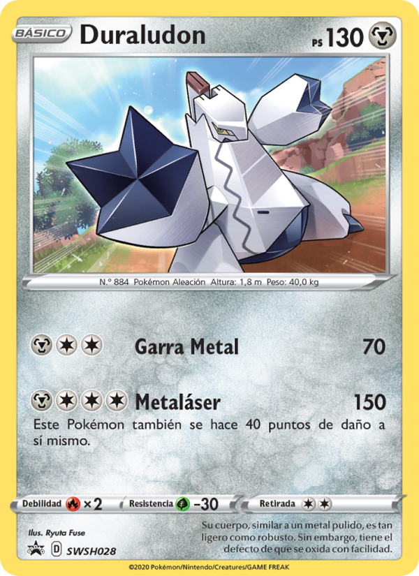 Duraludon SWSH028 — Cartas de promoción ESES (Spanish Pokémon TCG card)