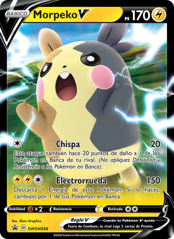 Morpeko V SWSH056 — Cartas de promoción ESES (Spanish Pokémon TCG card)