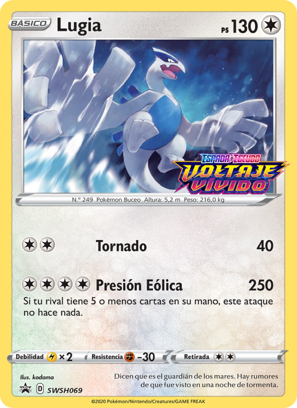 Lugia SWSH069 — Cartas de promoción ESES (Spanish Pokémon TCG card)