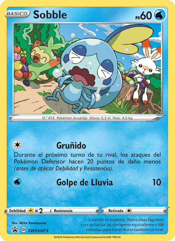 Sobble SWSH073 — Cartas de promoción ESES (Spanish Pokémon TCG card)