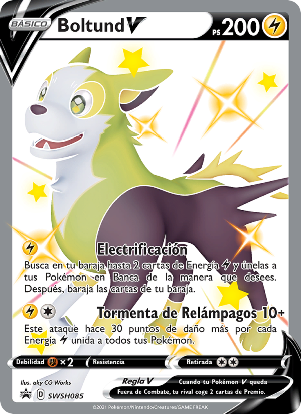 Boltund V SWSH085 — Cartas de promoción ESES (Spanish Pokémon TCG card)