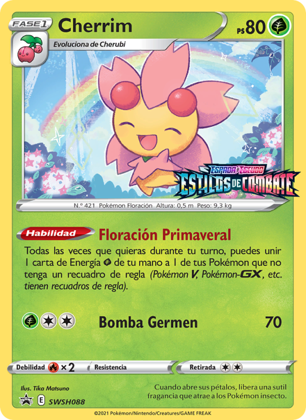 Cherrim SWSH088 — Cartas de promoción ESES (Spanish Pokémon TCG card)
