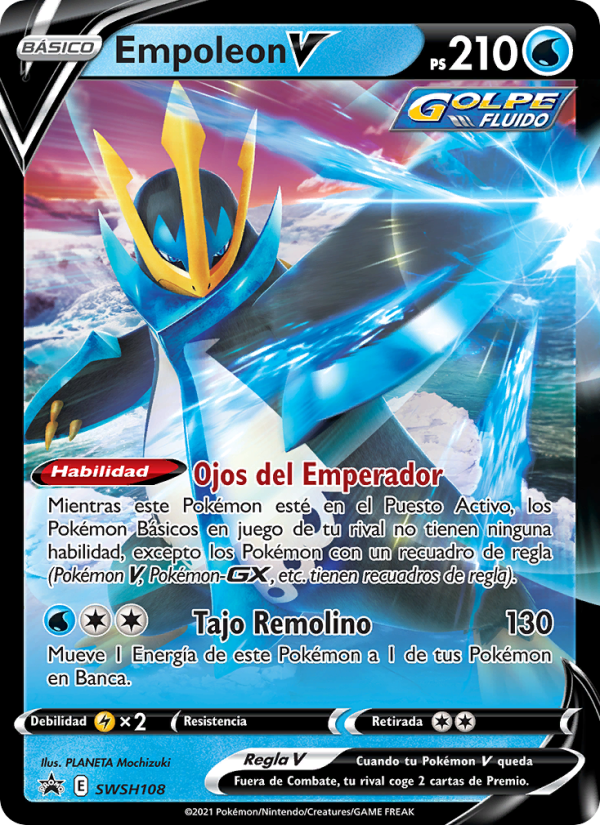 Empoleon V SWSH108 — Cartas de promoción ESES (Spanish Pokémon TCG card)