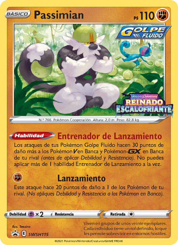 Passimian SWSH115 — Cartas de promoción ESES (Spanish Pokémon TCG card)