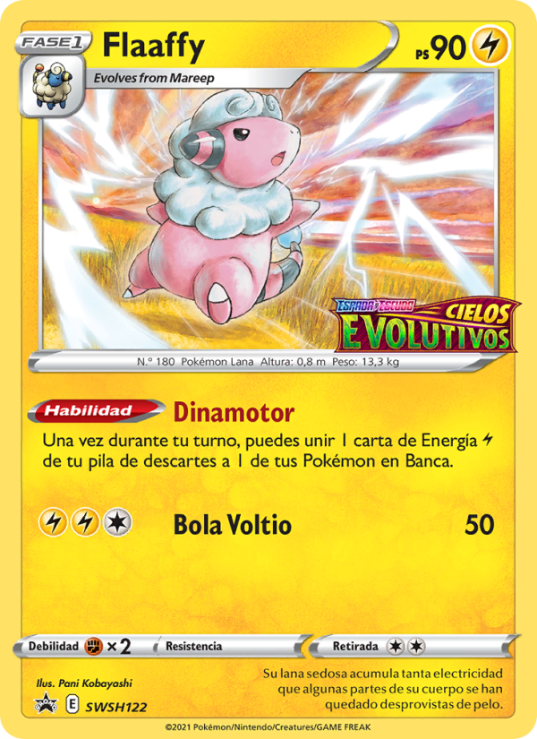 Flaaffy SWSH122 — Cartas de promoción ESES (Spanish Pokémon TCG card)