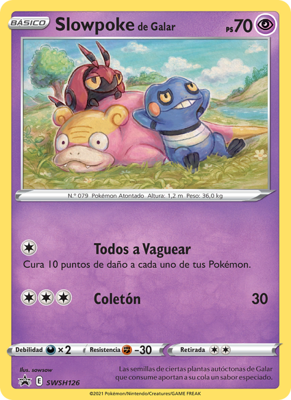 Slowpoke de Galar SWSH126 — Cartas de promoción ESES (Spanish Pokémon TCG card)