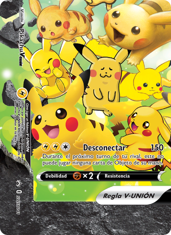 Pikachu V-UNIÓN SWSH141 — Cartas de promoción ESES (Spanish Pokémon TCG card)