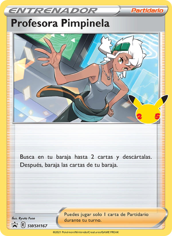 Profesora Pimpinela SWSH167 — Cartas de promoción ESES (Spanish Pokémon TCG card)
