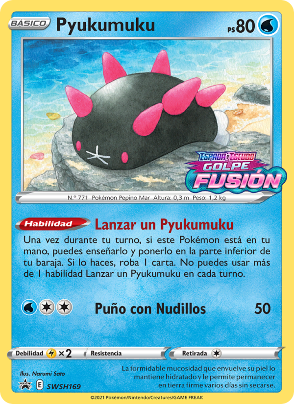 Pyukumuku SWSH169 — Cartas de promoción ESES (Spanish Pokémon TCG card)