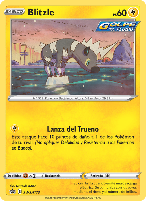 Blitzle SWSH173 — Cartas de promoción ESES (Spanish Pokémon TCG card)