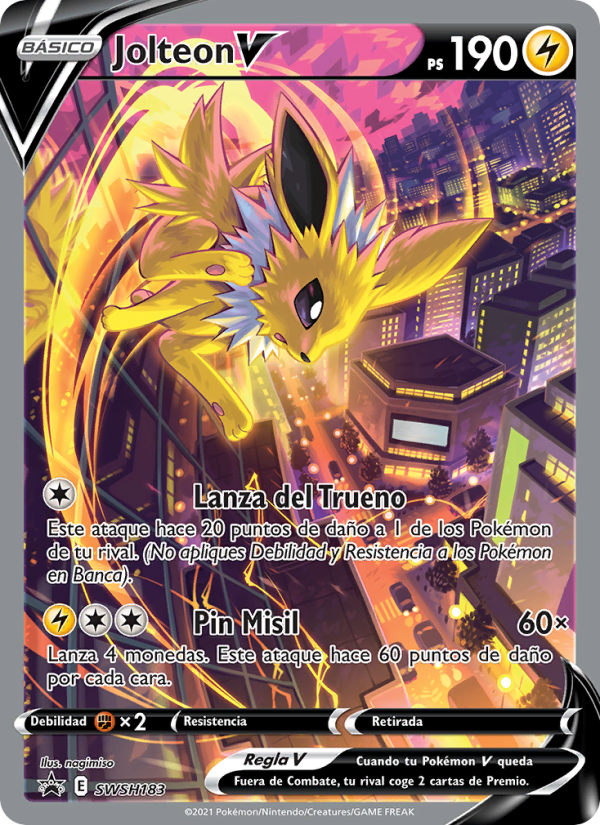 Jolteon V SWSH183 — Cartas de promoción ESES (Spanish Pokémon TCG card)