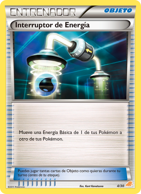 Interruptor de Energía 4 — Kit de Entrenador BW (Excadrill) (Spanish Pokémon TCG card)