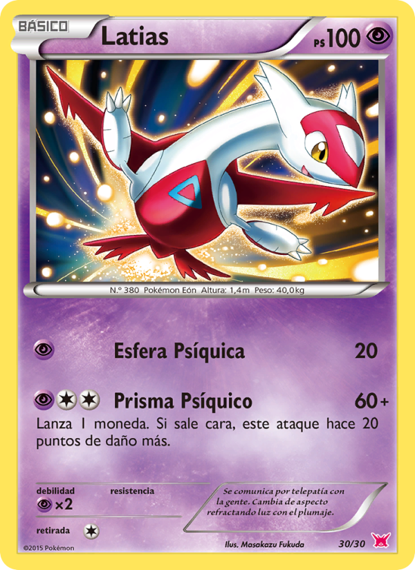 Latias 30 — Kit de Entrenador XY (Latias) (Spanish Pokémon TCG card)