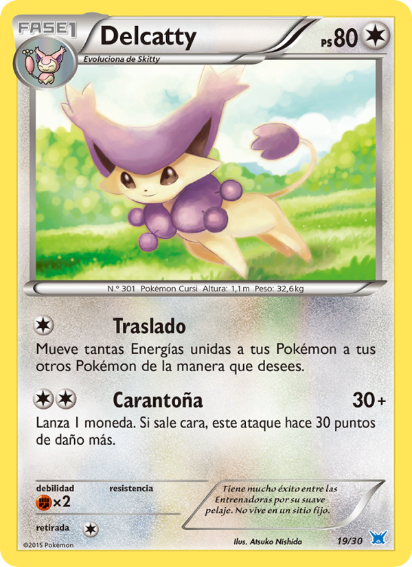 Delcatty 19 — Kit de Entrenador XY (Latios) (Spanish Pokémon TCG card)