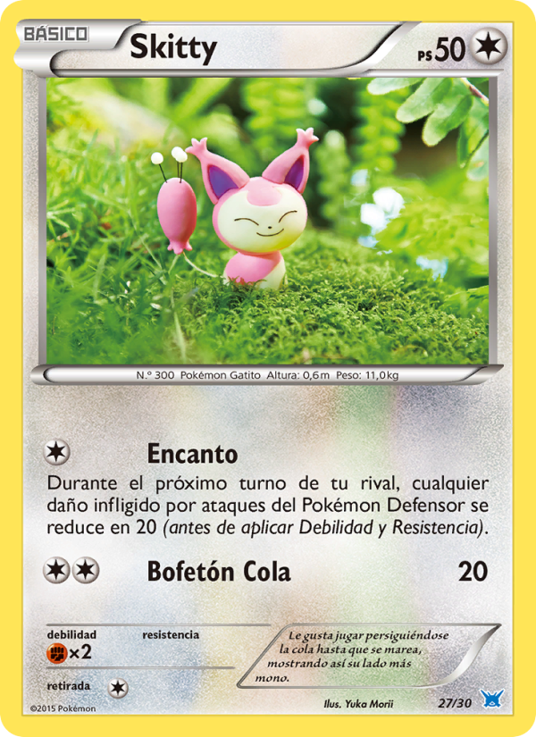 Skitty 27 — Kit de Entrenador XY (Latios) (Spanish Pokémon TCG card)