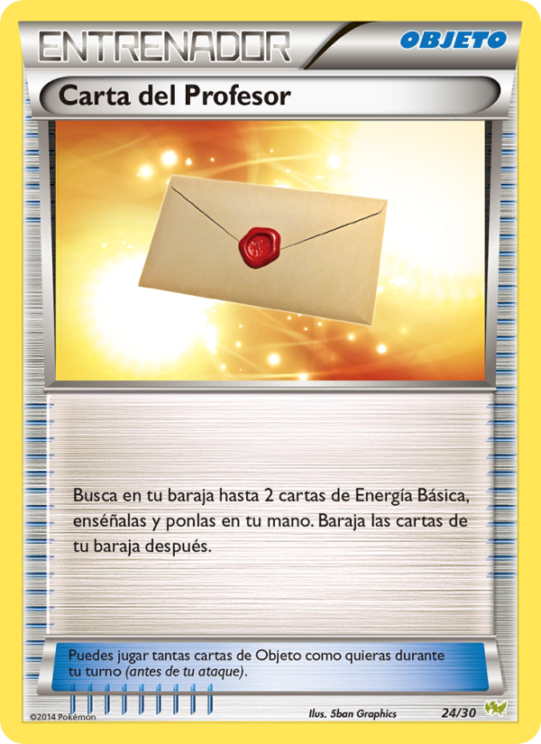Carta del Profesor 24 — Kit de Entrenador XY (Noivern) (Spanish Pokémon TCG card)