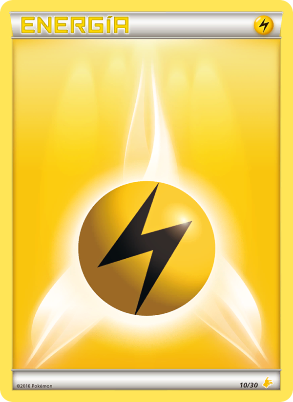 Energía Rayo 10 — Kit de Entrenador XY (Pikachu Enmascarada) (Spanish Pokémon TCG card)