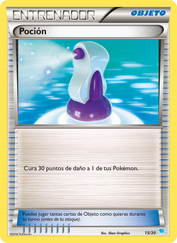 Poción 15 — Kit de Entrenador XY (Suicune) (Spanish Pokémon TCG card)