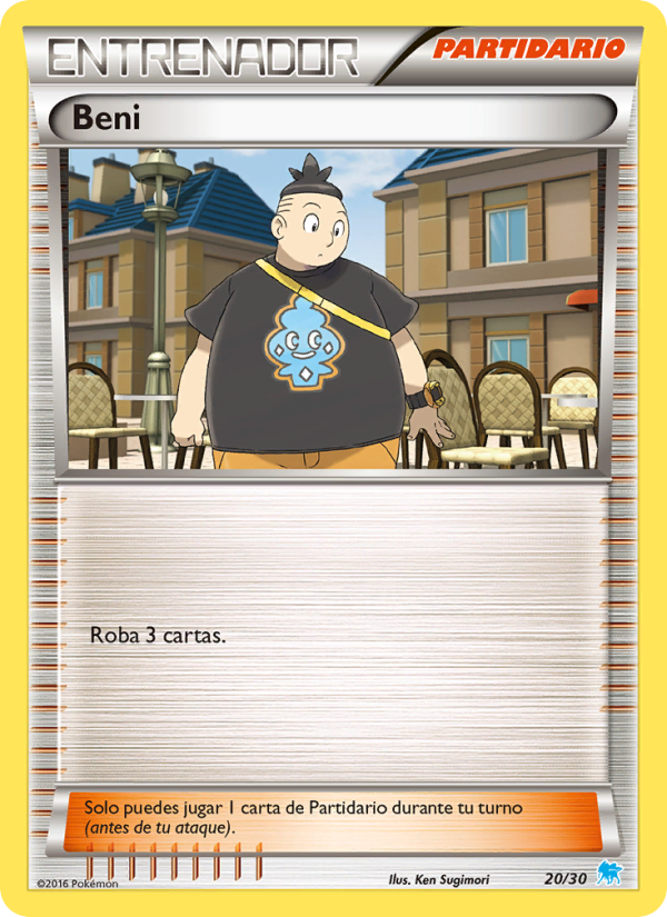 Beni 20 — Kit de Entrenador XY (Suicune) (Spanish Pokémon TCG card)