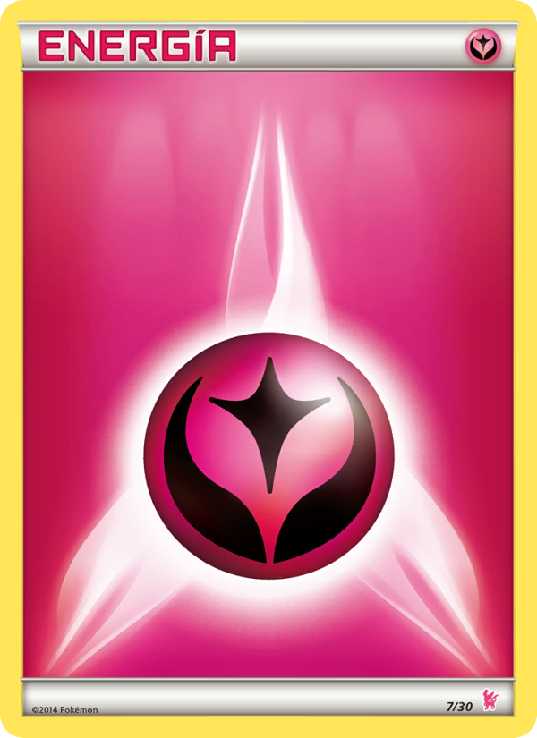 Energía Hada 7 — Kit de Entrenador XY (Pikachu Enmascarada) (Spanish Pokémon TCG card)