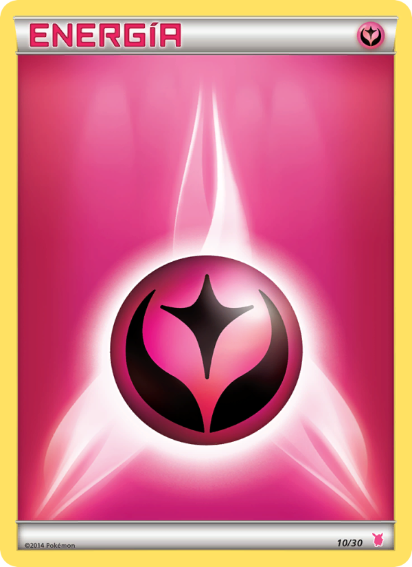 Energía Hada 10 — Kit de Entrenador XY (Wigglytuff) (Spanish Pokémon TCG card)