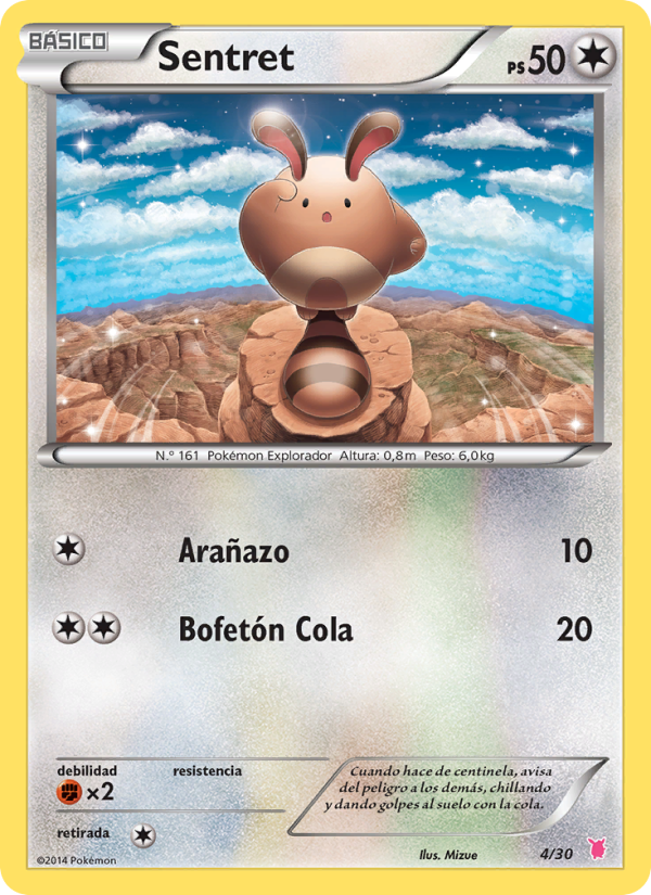 Sentret 4 — Kit de Entrenador XY (Wigglytuff) (Spanish Pokémon TCG card)
