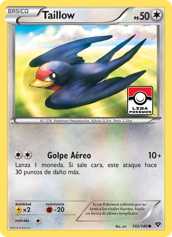 Taillow 102 — XY (Spanish Pokémon TCG card)